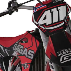 dekalsett gasgas, dekaler for forskjerm og frontplate