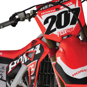 dekalsett honda, dekaler for forskjerm og frontplate