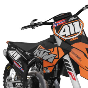 dekalsett ktm, dekaler for forskjerm og frontplate