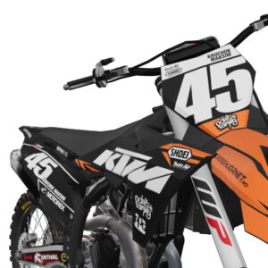 dekalsett ktm, dekaler for forskjerm og frontplate